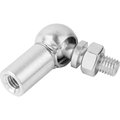 Kipp Angle Joint DIN71802 Right-Hand Thread, M14X1, 5, Form:Cs With Retaining Clip, Steel Galvanized K0734.19141